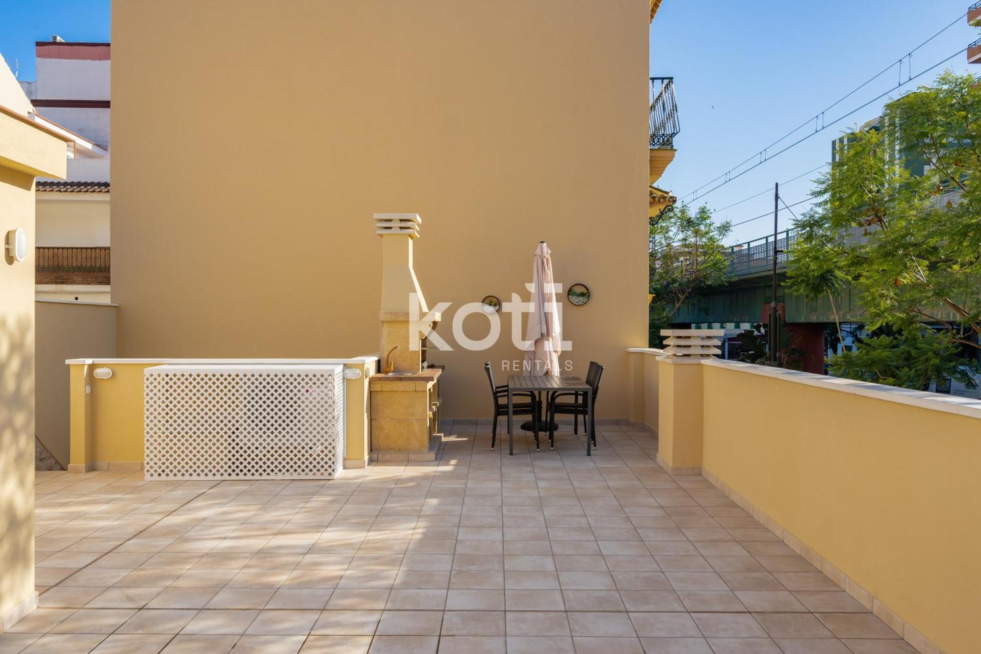 Koti Rentals - Casita Rosario Pino Rooftop Y Bbq 푸엔히롤라 외부 사진