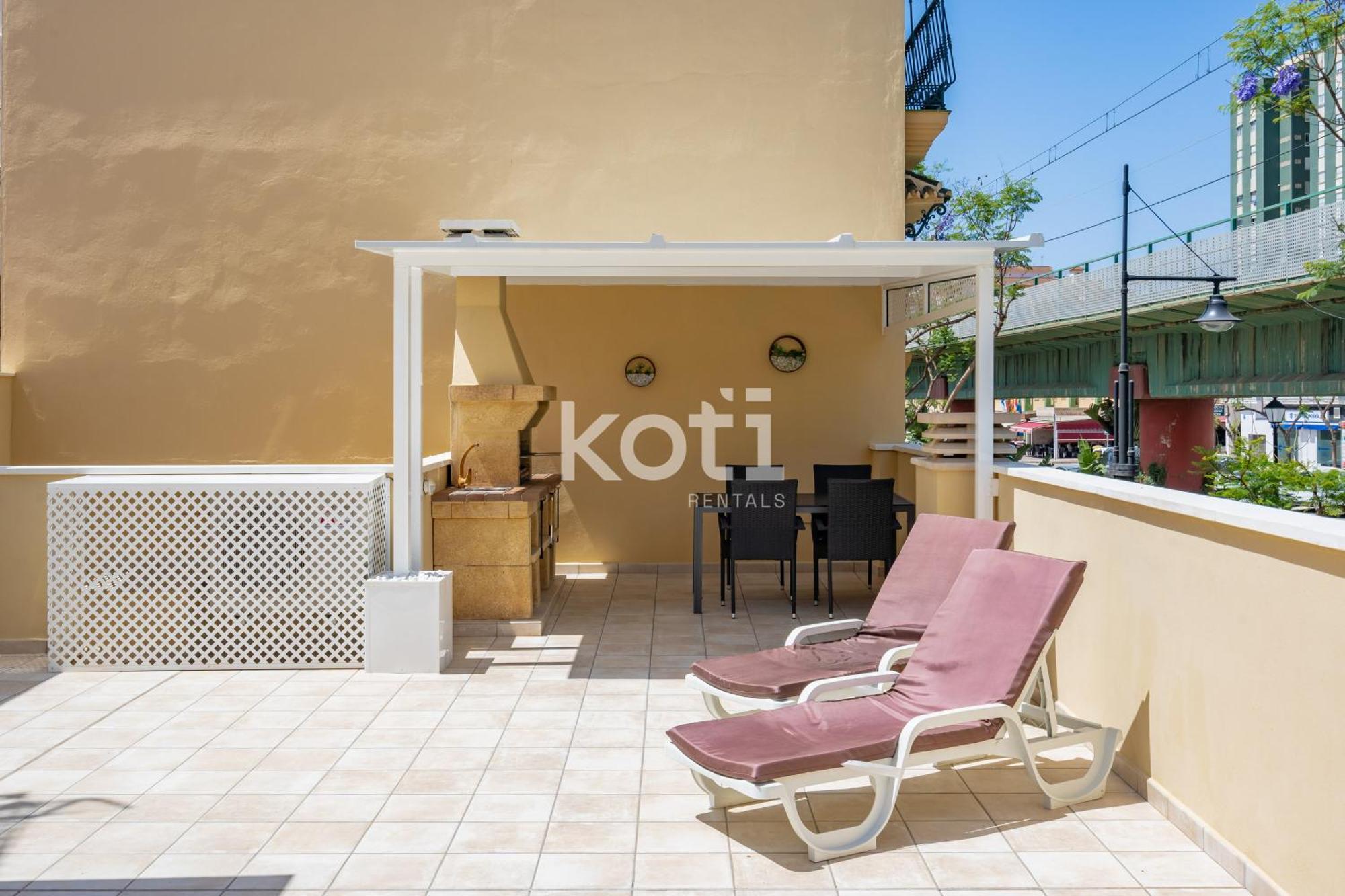 Koti Rentals - Casita Rosario Pino Rooftop Y Bbq 푸엔히롤라 외부 사진